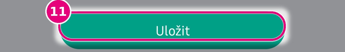 Zvýrazněné tlačítko Uložit