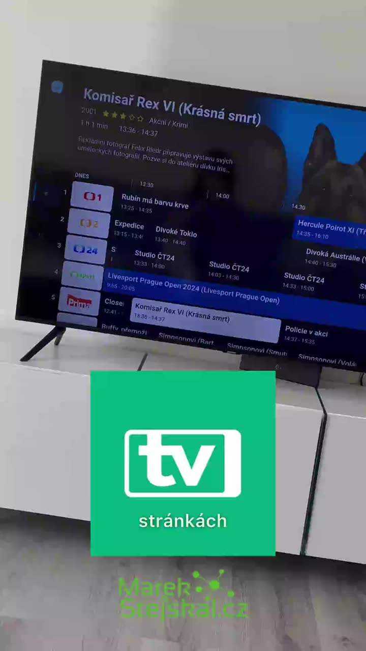 SledovaniTV v praxi — Televize přes internet